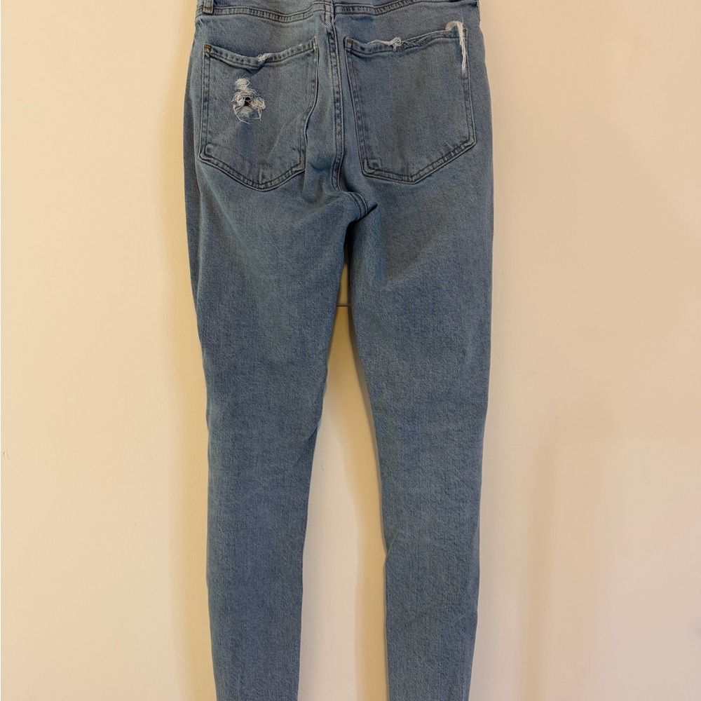 Agolde High Rise Light Blue Jeans - Picture 2 of 3